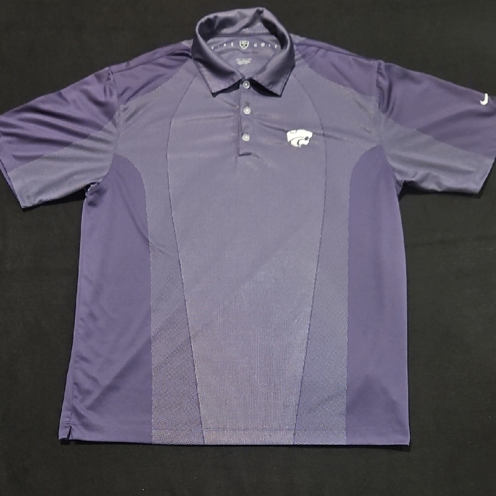 Nike Men's Dri-Fit Purple Kansas State Wildcats Mens Large Polo Shirt